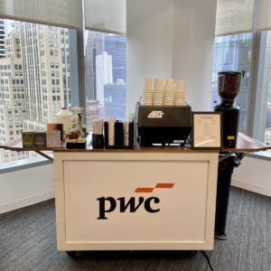 Specialty Coffee Catering at PWC office in NYC